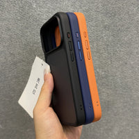 Orangelux™ – Matt Transparent Skal med Metallknappar för iPhone 17 Air / 17 Pro / 17 Pro Max